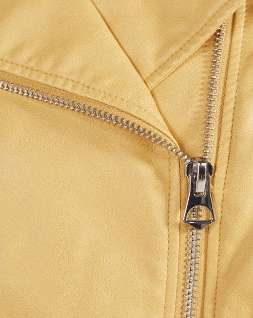 Faux leather biker jacket - Image 4